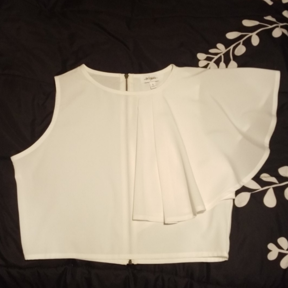 Daya by Zendaya Off-White Crop Top